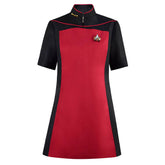 Star Trek Uniform Dress Captain Officer Red Dress Outfit Cosplay Costume ACcosplay